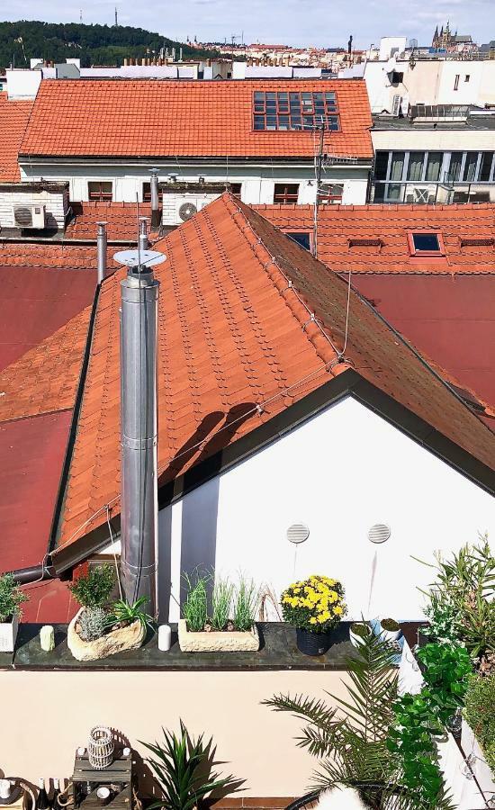 Duplex With Quite Terrace On Wenceslas Sq. ปราก ภายนอก รูปภาพ